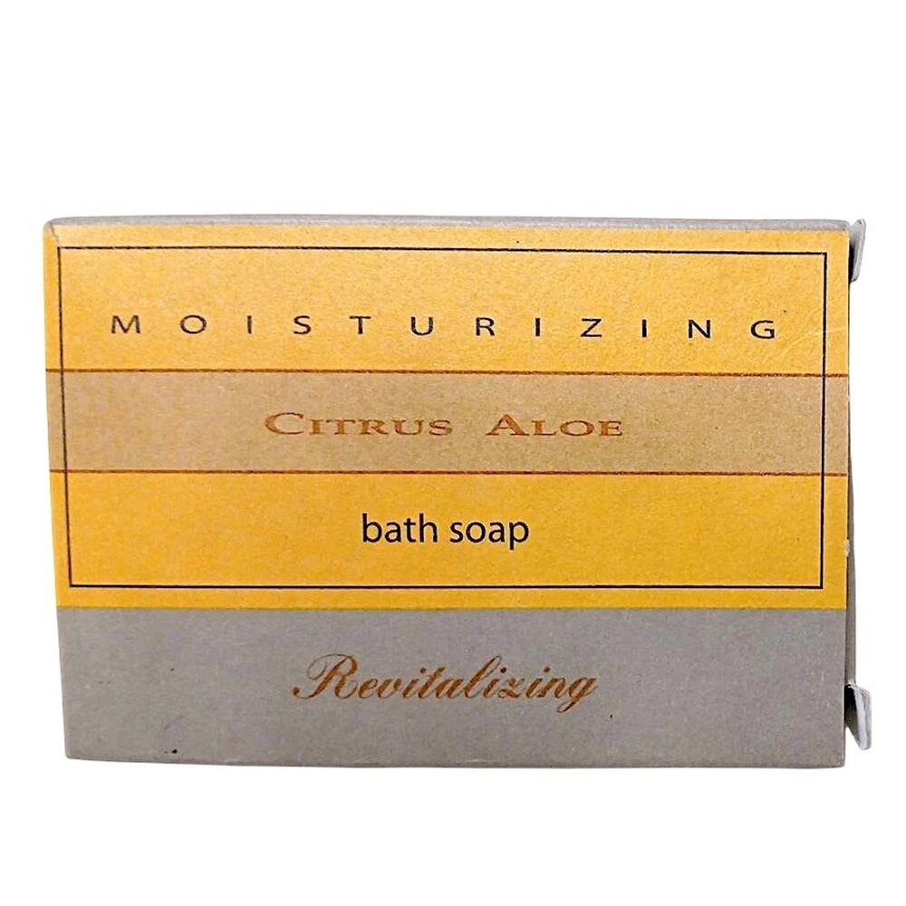 Spa Revitalizing Citrus Aloe Moisturizing Bath Bar Soap Travel Size in Box VNTG